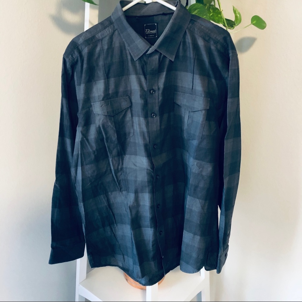 7 Diamonds Button down in grey XXL